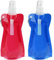 VIEVRE Gourde pliable festival sac d'hydratation bouteille d'eau pliable sac d'hydratation bouteille d'eau de festival gourde pliable avec mousqueton pour la randonnée l'aventure les voyages 450 ml