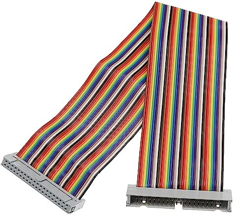 vhbw GPIO Verlängerungskabel 40 Pin kompatibel mit Raspberry Pi Mini-Computer - Extension Flachbandkabel, Mehrfarbig, 30 cm
