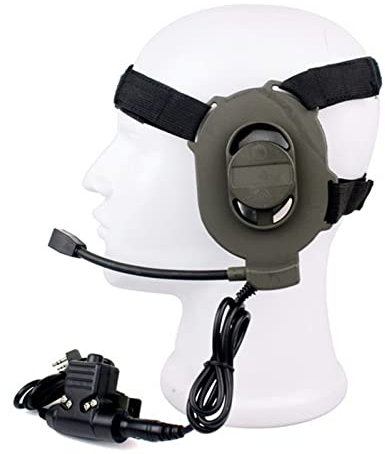 CARZE Z Taktik Bowman Ist Geeignet for Elite II Mit Kopfhörern Der U94-Art Ptt Geeignet for Intercom-Maschinen Geeignete Passform for Baofeng UV-5R BF-UVB2 GT-3 UV-8HX Tytetc. Walkie-Talkies-Headsets
