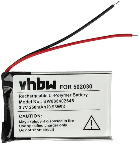 vhbw Replacement Battery compatible with Bosch Intuvia GPS Bicycle Bike Computer Speedometer (250mAh, 3.7 V, Li-polymer)