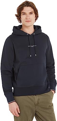 Tommy Hilfiger Sweat à Capuche Homme avec Capuche, Bleu (Desert Sky), 3XL