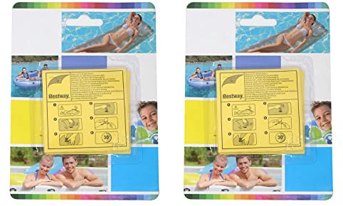 Forlush 20 Stück Wasserdicht Transparent Reparatur Aufkleber, Reparatur Aufkleber Selbstklebend, Wasserfeste Luftbett Flicken, für Zelt Schwimmring Luftbett Gummiboot Pool