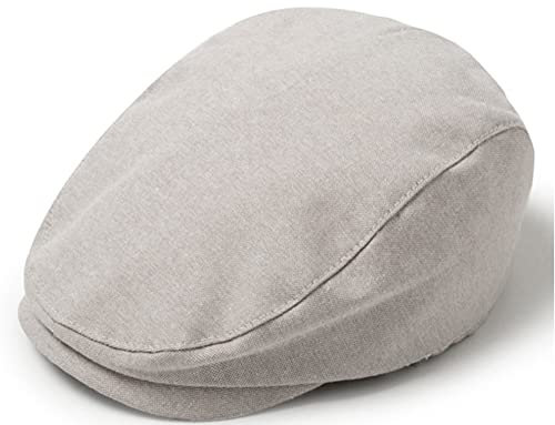 Maeau Schirmmütze Baby Jungen 12 24 Monate Schiebermütze Flach Neugeborene Hellgrau Barett Cap Mütze Irish Zeitungsjunge Kappe Newsboy Kleinkinder Mädchen Gatsby Cap Flatcap Baumwolle Baskenmütze