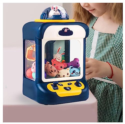 Machine à Pinces pour Enfants , Contient 20 Mini Jouets Et 10 Capsules Machine Fete Foraine Jouet éLectrique Machine à PoupéE , Jeux D'IntéRieur pour Enfants ,Blue