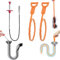 Abflussspirale Spülbecken Reinigungshaken 3 Stück Abflussschlange Abflussreiniger Spirale Rohrreinigungsbürste Reinigungsspirale Abfluss Haar Clog Tool für Waschbecken Badewanne Abwasserkanäle