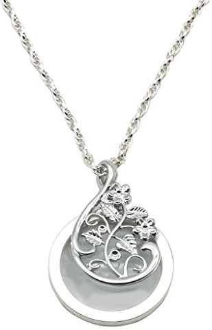 Anhänger Halskette Lupe mit Blumenmuster Pullover Kette Lupe tragbar gut zum Lesen