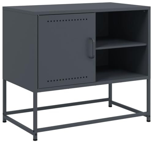 vidaXL Mueble para TV de Acero Rosa 100,5x39x60,5 cm, armarios de TV, Banco de TV, Mueble de televisor, armarios de TV, aparador de TV