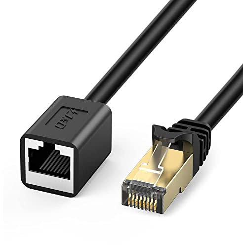 J&D Cavo di Rete Prolunga, CAT 6 Cavo Adattatore Estensore di Ethernet (5.4 Meter) - Supporta CAT 6 / CAT5e / Cat5 Modelli, RJ45 Fili Riparati Maschi alle Femmine