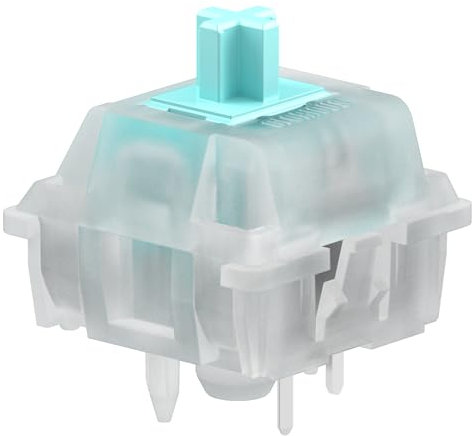 Glorious Gaming - 36x Switches Silencieux Lubrifiés Lynx - Switches Linéaires Mécaniques pour Claviers Hot-Swap, 5 Broches (PCB), Switches Linéaires pour Le Gaming, Tige en Pom Lubrifiée