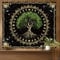 WEBEEDY Baum Des Lebens Tapisserie Natur Wald Wandbehang Mond Sonne Sterne Natur Wandteppiche Vintage Ästhetik Natur Wandkunst Für Wohnzimmer Dekoration Zu Hause (1.5x1.3m)