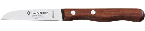 Zassenhaus Gemüsemesser | Kirschholz | Küchenmesser für Obst und Gemüse | Kurze Klinge aus Edelstahl | Zum Putzen und Schneiden | 18 × 1,7 × 1,3 cm | Klingenlänge: 7,5 cm