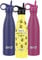 SHO Edelstahl-Wasserflasche mit Strohhalm und Schraubdeckel, auslaufsicher, BPA-frei, kein Schweiß, vakuumisoliert, doppelwandig, 500 ml, Original 2.0, 12 Stunden heiß, 24 kalt (500 ml, Bee Happy)