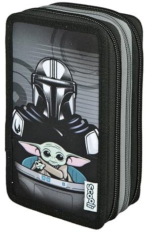 Scooli - Tripledecker Star Wars - Gefülltes Schüleretui mit hochwertigen Stiften & Zubehör - Ideal für Schule, Freizeit und unterwegs - ab 6 Jahren