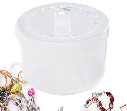 Werkzeugkasten für Nägel, Organizer für Nagelwerkzeuge, Clear Professional Double Layer Statchble Manicure Storage - Tragbare Aufbewahrungsbox ohne Slip für die Schule für Nägel u, Weiß,