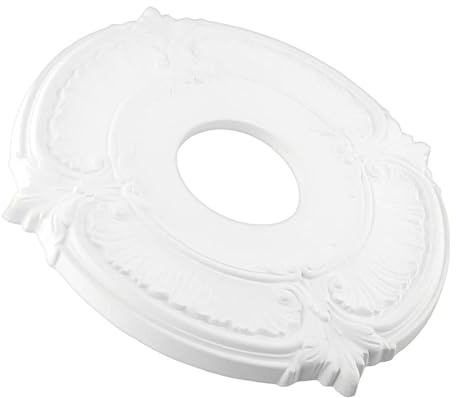 demaxiyad Deckenrosetten Für Leuchten, Weiße Deckenrosette Für Lüfter, Elegante Europäische Deko Für Eigenheimbesitzer Bauleiter Innenarchitekten Büros Hotel Küche