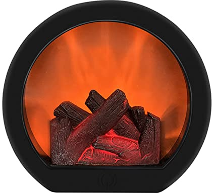 LED Kamin Elektrische Dekoration - Elektrokamin mit realistischer Flammeneffektsimulation - Tischkamin