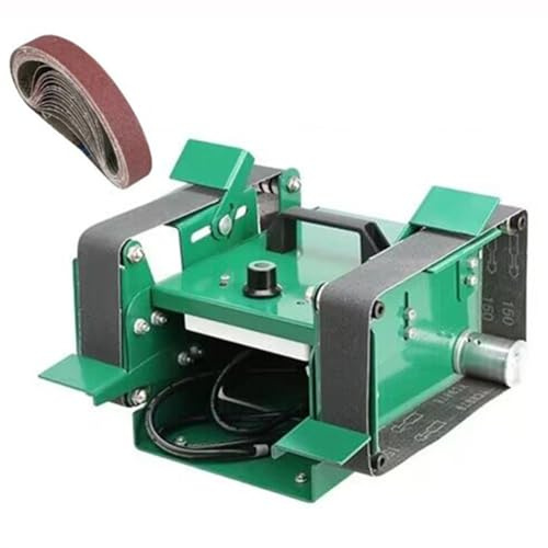 GYKOZY Amoladora de Banco con lijadora de Banda Multifuncional, Velocidad Ajustable de 800 a 12000 RPM para Trabajos de carpintería, metalurgia y Afilado de Cuchillos.