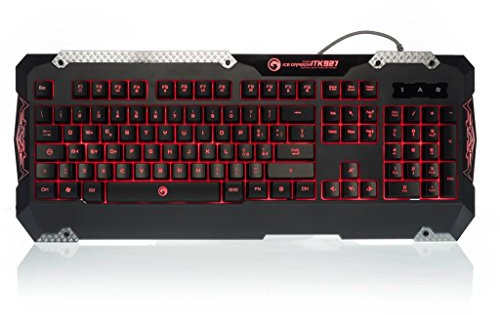 Itek Tastiera Gaming SCORPION ICE DRAGON - Retroilluminata, multicolor, dettagli in alluminio