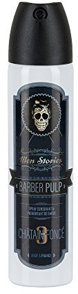 Men Stories Barber Pulp - Tinte de barba en espray, castaño oscuro, 75 ml