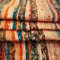 Handgefertigter, dekorativer Flickenteppich, Chindi-Teppich, mehrfarbig, 150 x 90 cm beige