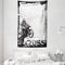 ABAKUHAUS inspirativ Wandteppich und Tagesdecke, Motocross Racer aus Weiches Mikrofaser Stoff Waschbar ohne Verblassen Digitaldruck, 140 x 230 cm, Schwarz Weiß