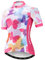 Radtrikot Damen Fahrrad Trikot MTB Fahrrad Shirt Team Racing Tops, rosa / weiß, Etikett XXL (Brust 104/109 cm)