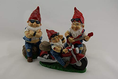 be4To® Rocker-Zwerge 3er Set-GARTENZWERGE
