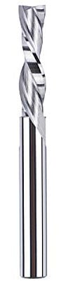 SpeTool Spiralfräser 6mm Schaft Downcut 24mm Schnittlänge CNC Fräser Nutfräser VHM Schaftfräser Fräser für Oberfräse Spiralnutfräser Langlochfräser Holz Router Bit 2 Flöten Holzfräser
