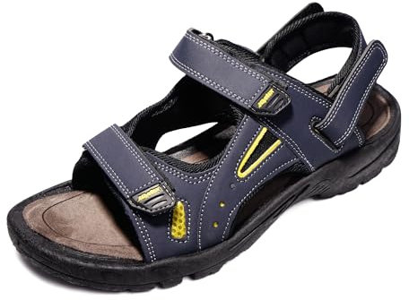 JOMIX Sandalias Hombre Verano Sandalias Trekking Hombre Comodas Piscina Playa Mar Sandalias Deportivas Hombre Aire Libre, Navy, 42 EU