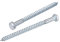 sourcing map Hex Lag Screws, M8 x 120mm Carbon Steel Zinc Plated Half Thread Self-Tapping Bolts for Wood Screw 15Pcs