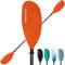 XUXIAKE Kajak Paddels Doppelpaddel mit Kohlefaser Schaft und Nylon Klinge, Einstellbar 230-250 cm Doppel Paddels für Kajak, Kanu, Boot, Orange