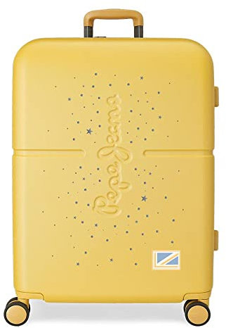 Pepe Jeans Jane, gelb, 48x70x28 cms, Mittelgroßer Koffer