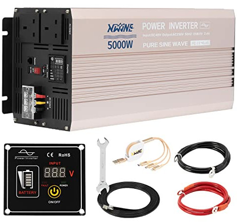 XWJNE Reiner Sinuswellen-Wechselrichter, 5000 W, 48 V