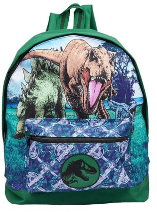 Jurassic World Logo grüner Rucksack – Schultasche