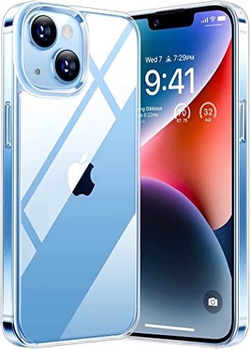Tech MD Crystal Clear Transparent for iPhone 14 6.1'' Gel Case | Comes with Anti-Scratch, Shock Absorption and Anti-Yellowing Protection | Slim-Fit Soft Silicone Cover | Supports Wireless Charging