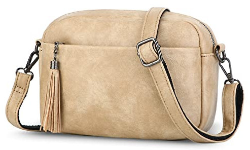 Asvert PU-Leder Crossbody Bag Damen Handtasche Damen Klein Umhängetasche Handytasche zum Umhängen Moderne Taschen mit Abnehmbarem Schultergurt Crossbag/Gürteltasche/Schultertasche/Abendtasche Damen