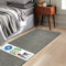 KARAT Bettvorleger Barcelona - Shaggy Bettumrandung - Teppich Läufer für Schlafzimmer Wohnzimmer - Flauschiger Teppichläufer (80 x 120 cm, Grau)