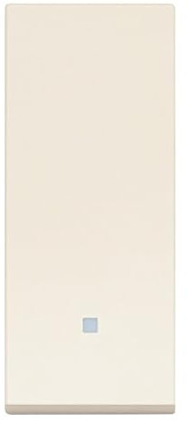 Vimar 30032.LC Linea Invertitore basculante con LED bianco, canapa. Max 100 W per lampade con alimentatore integrato (IEC 60669-1:2017)