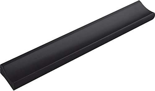 ALLES IM GRIFF Möbelgriff Alto LA 96mm - flacher Schubladengriff Breite 120mm - ideal Schubladen, Aluminium schwarz matt
