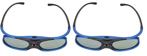 DLP Link 3D-Brille, 144Hz Wiederauf Ladbare Active Shutter Brillen für Alle DLP Link 3D-Projektoren, für XGIMI ZX4 H1, für JMGO G1 G3 X1, für, für Acer