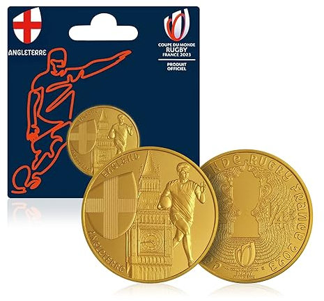 Monnaie de Paris Rugby World Cup 2023 Tournament England Team Coin 0.25 Quarter Euro France
