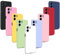9X Funda para Xiaomi Redmi 13C/Poco C65, Carcasas Flexible Suave TPU Silicona, Ultra Delgado Mate Antigolpes Anti-Arañazos Protección Color Puro Caso con Sedoso Tacto Suave, 9 Colores