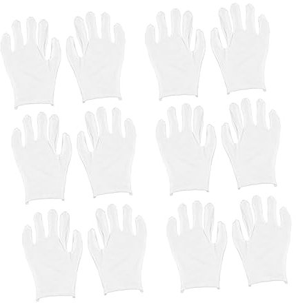 UKCOCO 20 Paar Arbeitshandschuhe feuchtigkeitsspendende Handschuhe Schutzhandschuhe Industriehandschuhe Sicherheitshandschuhe verdicken Baumwoll-Handschuhe Weiße Handschuhe