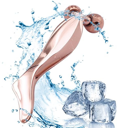 MKNZOME 3D Massaggiatore Viso, Massaggio Viso Skincare Roller Viso Skin Care, Calma e Rilassa La Pelle, Skin Care per Lenire la Pelle ed Eliminare il Gonfiore degli Occhi