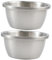 ULTECHNOVO 2pcs Stainless Steel Mixing Bowl Round Grey Wash Basin Dishwasher Safe Thickened Design