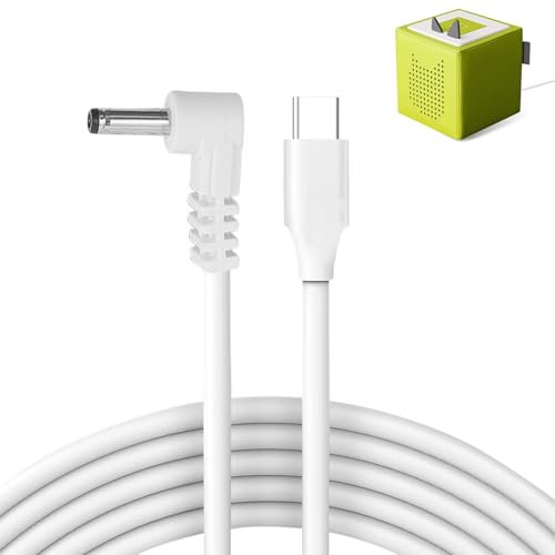 9V Ladegerät für Toniebox 1m, Kompatibel mit Tonie Box Audioplayer, USB Typ C Kabel für Toniebox, USB auf DC Ladekabel Zubehör 5V auf 9V Schnellladekabel, für Laptop Lautsprecher Mini Fan, 1Meter