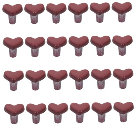 LALAFINA 100pcs Red Mini 6mm Alloy Rivets for Doll Clothes and Shoes DIY Craft Accessories for Delicate Doll Making