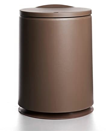 NESPIQ Mülleimer Runder Mülleimer Mit Zwei Fächern, Recycling-Küchenabfallbehälter Mit Deckel Abfall & Recycling Küche(C)