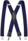 Pejoye Hosenträger für Herren 3.5cm Breit Arbeitshosen Stark Motorradhose Lang X Form 4 Metall Clips Einstellbar und Elastisch Einheitsgröße für Männer und Damen (Marineblau)