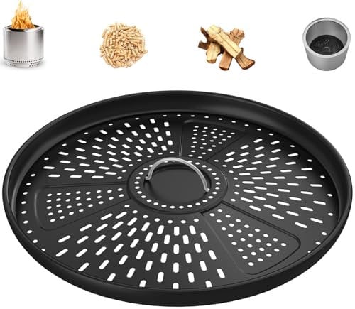 DcYourHome Pellet Adapter for Solo Bonfire Accessories Solo Stove Bonfire Pellet Adapter, Enameled Steel Wood Stove Adapter for Solo Stove Bonfire 2.0 1.0 Burning Pellets Extension Accessories 17.3